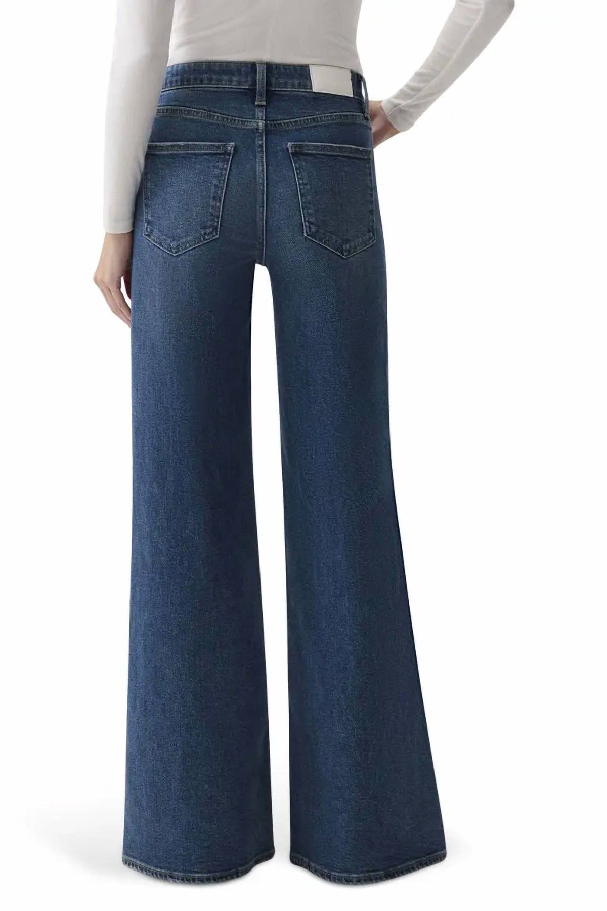 Pistola - Vivian Mid Rise Wide Leg Jeans