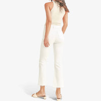 Just Black Denim - Tonal Crop Flares Pants