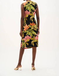 Joseph Ribkoff - Floral Tropical Print Wrap Dress