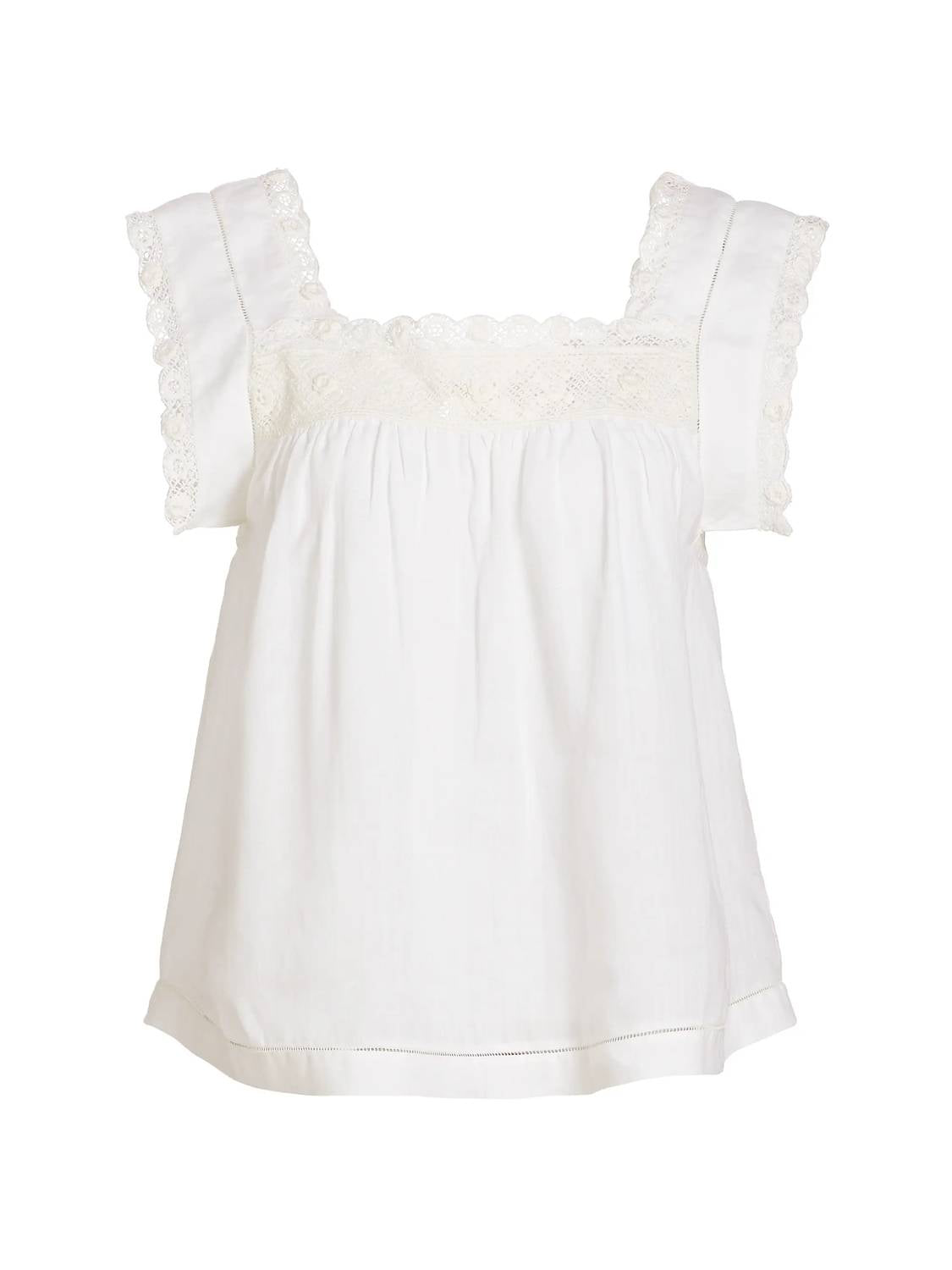 Dôen - Aphra Lace-trim Top