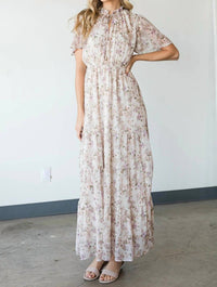 Cy Fashion - Vintage Floral Maxi Dress