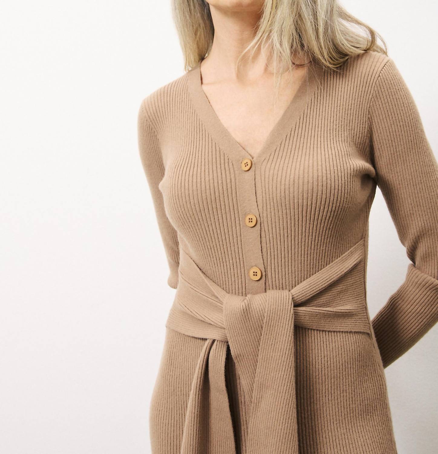Frnch - Margaux Long Sleeve Midi Dress