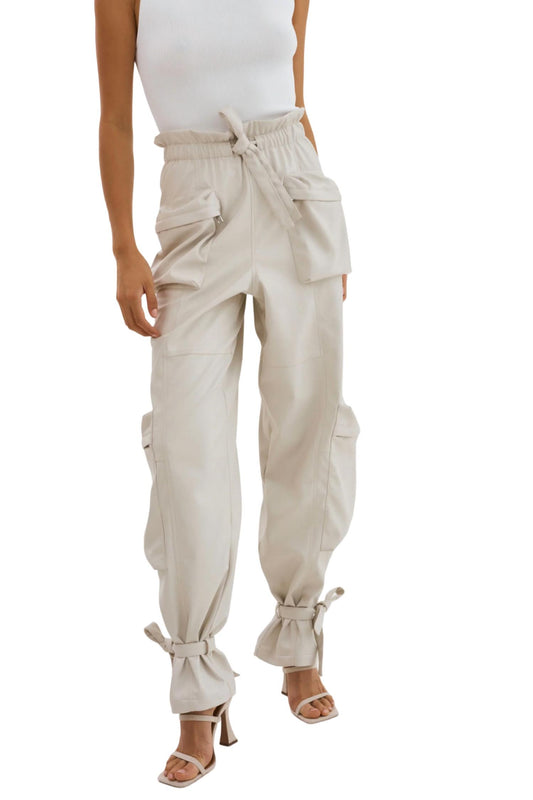 Lamarque - BRAXTON FAUX LEATHER CARGO PANTS