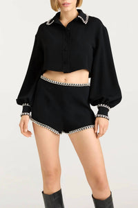 Cinq A Sept - Cropped Juneve Top
