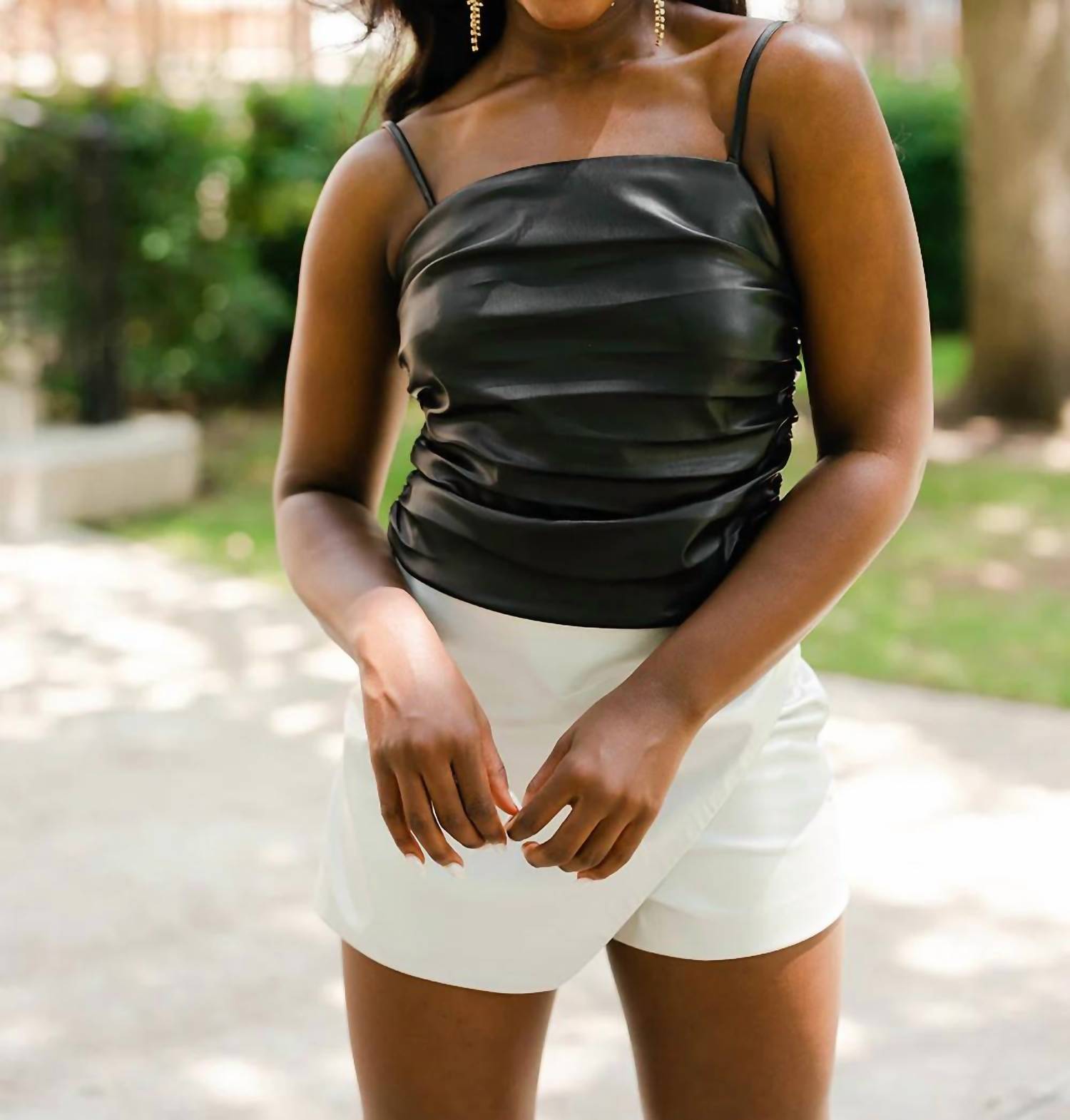 Buddylove - Jolee Vegan Leather Tank Top