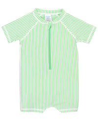 Rufflebutts - Baby Boys' Short Sleeve One Piece Rash Guard Swimsuit