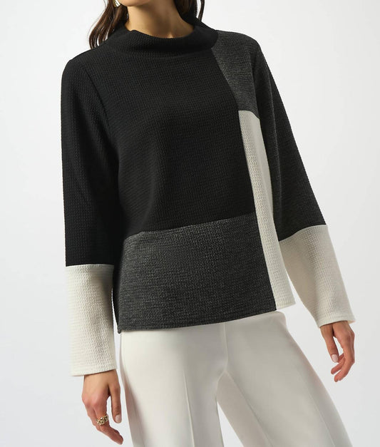 Joseph Ribkoff - Color Block Boxy Pullover Top