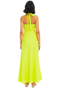 ALLISON NEW YORK Finn Maxi Dress in lime - women's dress - alternate view