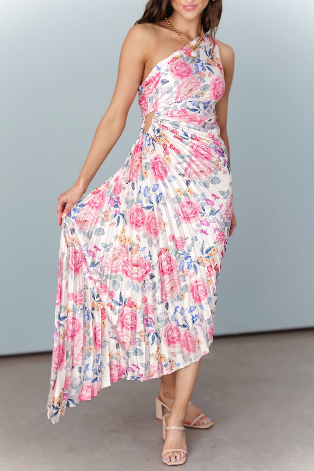 DRESS FORUM Reese Midi Dress in dreamy floral - women's dress - view 5