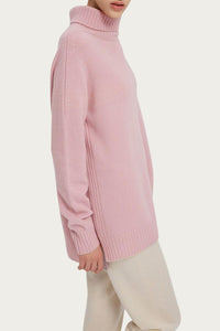 FUNNEL-NECK CASHMERE SWEATER