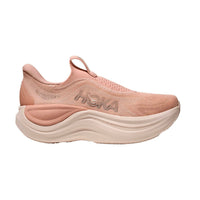 Hoka Women's Skyward Laceless Shoe in rose latte rose cream - women's sneaker