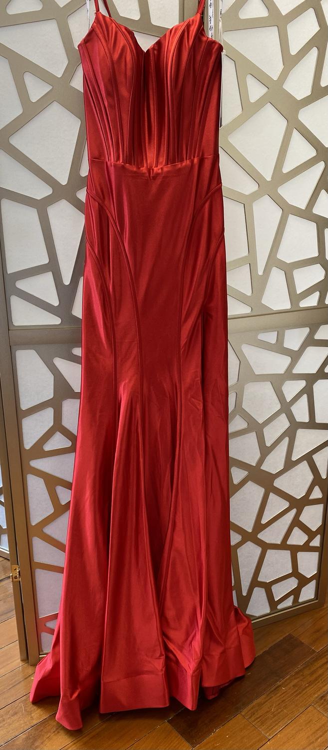 Ellie Wilde - Stretch Satin Prom Gown