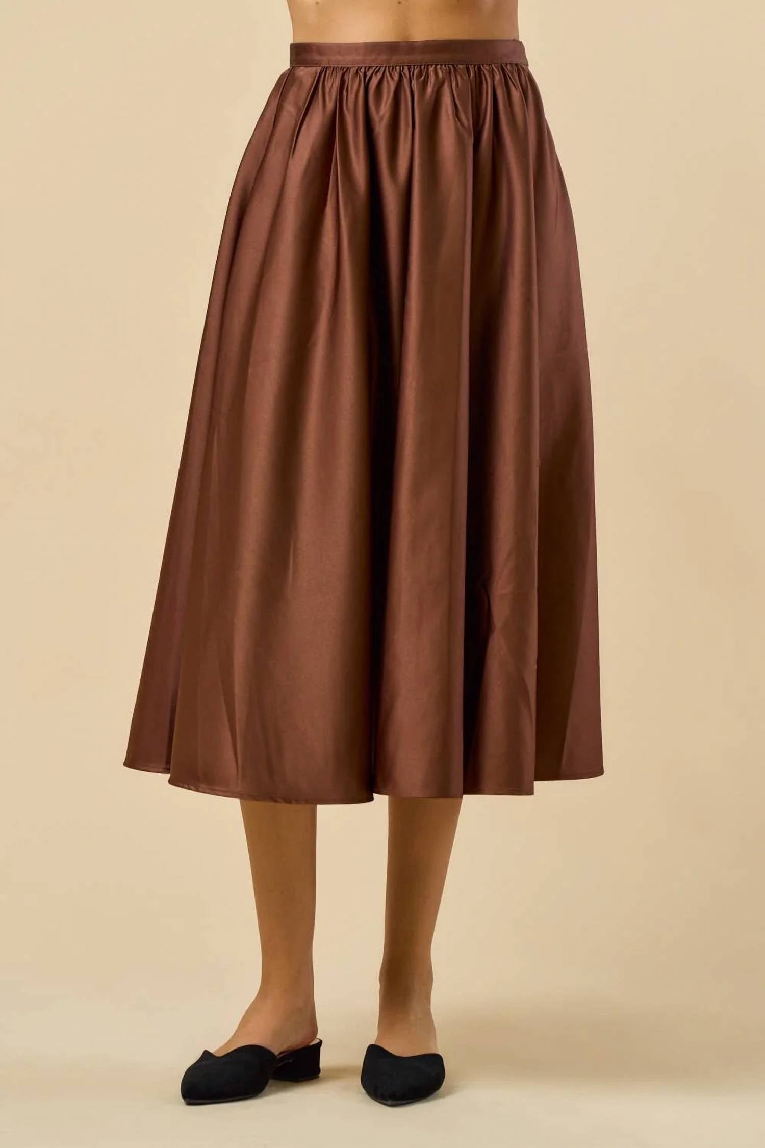 Lalavon - Flare Midi Skirt