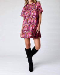 Crosby by Mollie Burch Graham Mini Dress in gatsby - women's dress - alternate view