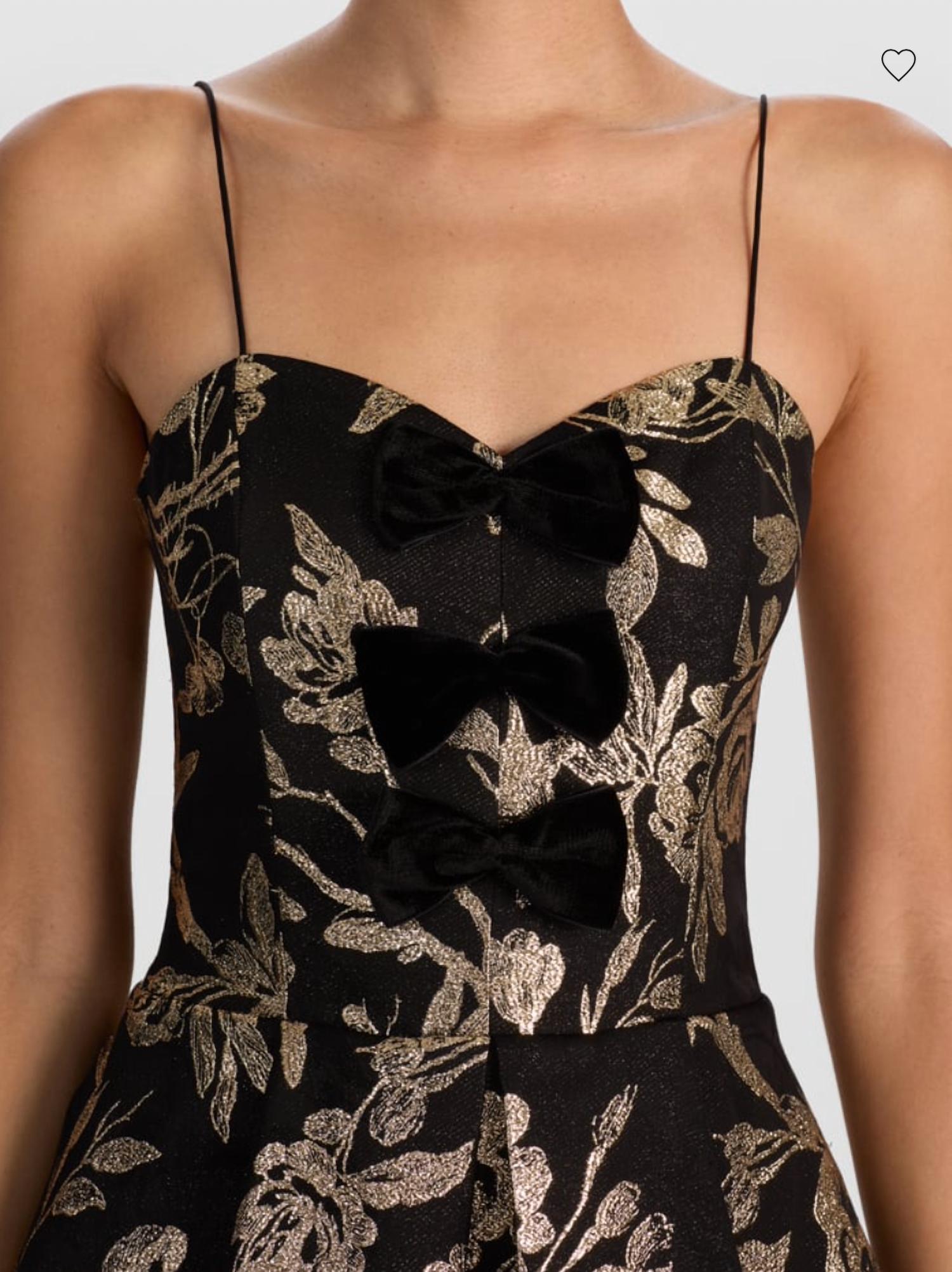 Alice + Olivia - Daniela Bow Front Mini Dress