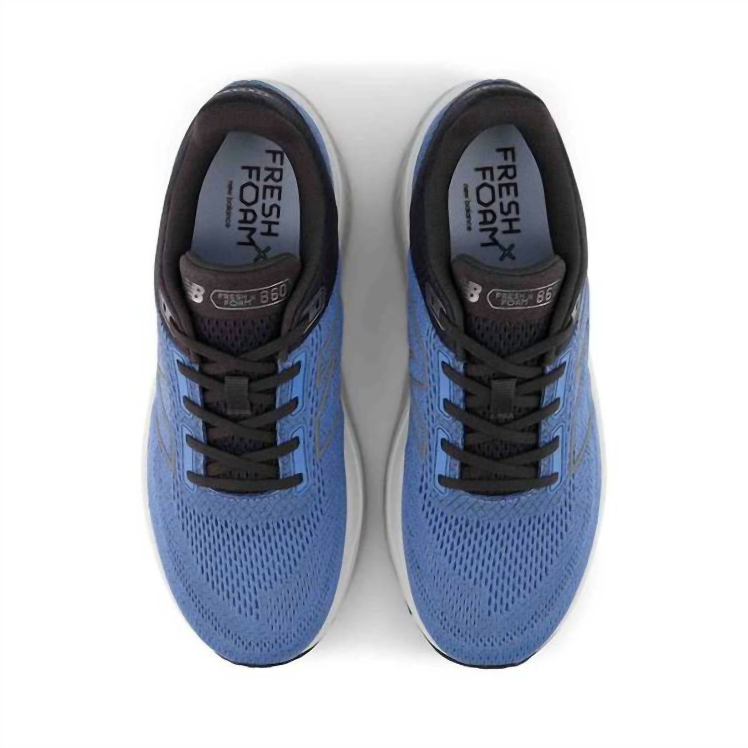 New Balance Men Fresh Foam X 860v14 Running Shoes in blue laguna cement grey matter - men's shoe - alternate view