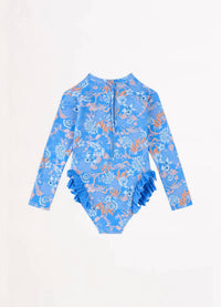 Seafolly - Girls' Fuji Frill Hip Paddlesuit