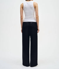 Enza Costa - Women's Satin Wide Leg Pants
