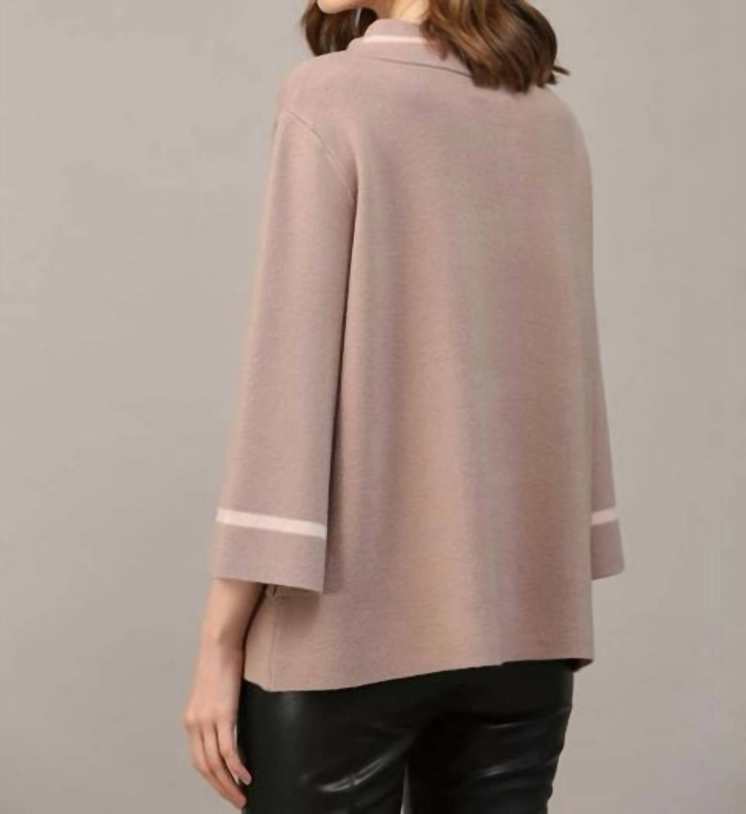 Fate - Mock Neck Contrast Trim Sweater