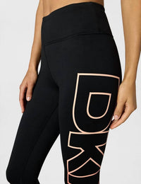 Dkny - Women's Exploded-logo Stretch 7/8 Leggings