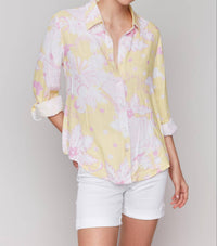 Charlie B - Printed Rollup Long Sleeve Shirt