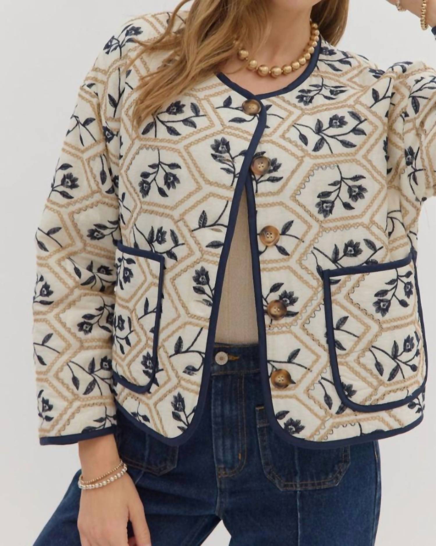 Entro - Pearl Quilted Jacket