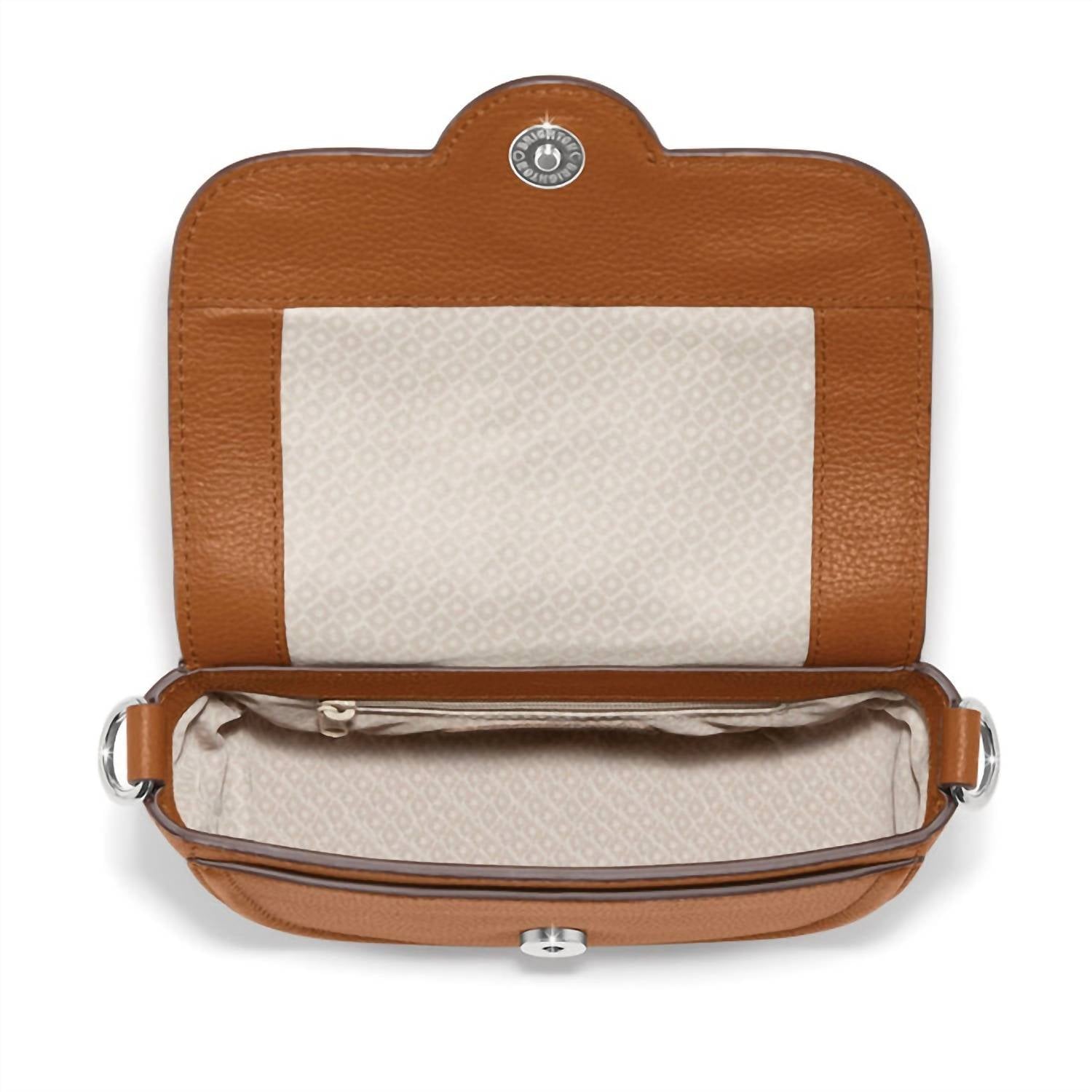 Brighton Women's Emmie Flap Bag in luggage 1 - women's bag - detail view