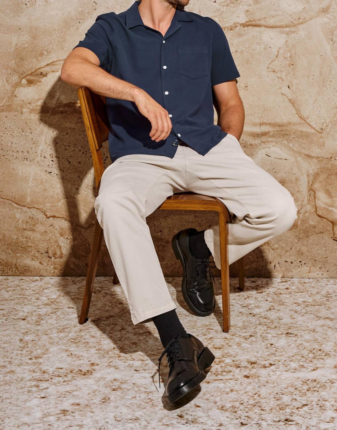 Rails Flint Short Sleeve Shirt in perfect navy - men's t-shirt - view 4