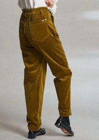 MAT DE MISAINE Prony Corduroy Pants in pistachio - women's pants - alternate view