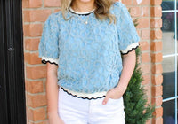 Voy - Gracelynn Crew Neck Blouse