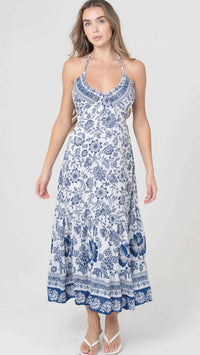 Angie - Halter Neck Maxi Dress