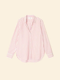 XIRENA Women's Beau Shirt in pink sorbet - women's shirt - detail view