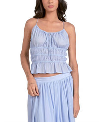ELAN Monica Top in blue - women's tank top