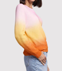 Minnie Rose - Cotton Cashmere Ombre Baby Shaker Crew Sweater