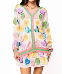 Queen Of Sparkles - Candy Sweetheart Cardigan