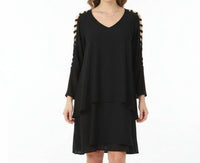 Joseph Ribkoff - Ladder Sleeve Tunic Mini Dress