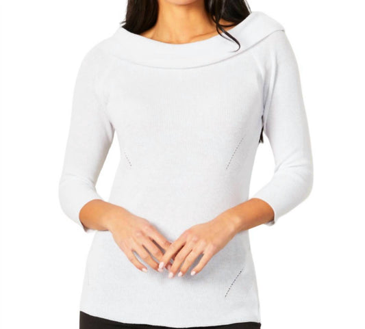 Off The Shoulder Ribbed Detail Top