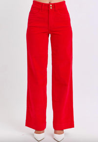 Judy Blue - Corduroy Wide Leg Trousers