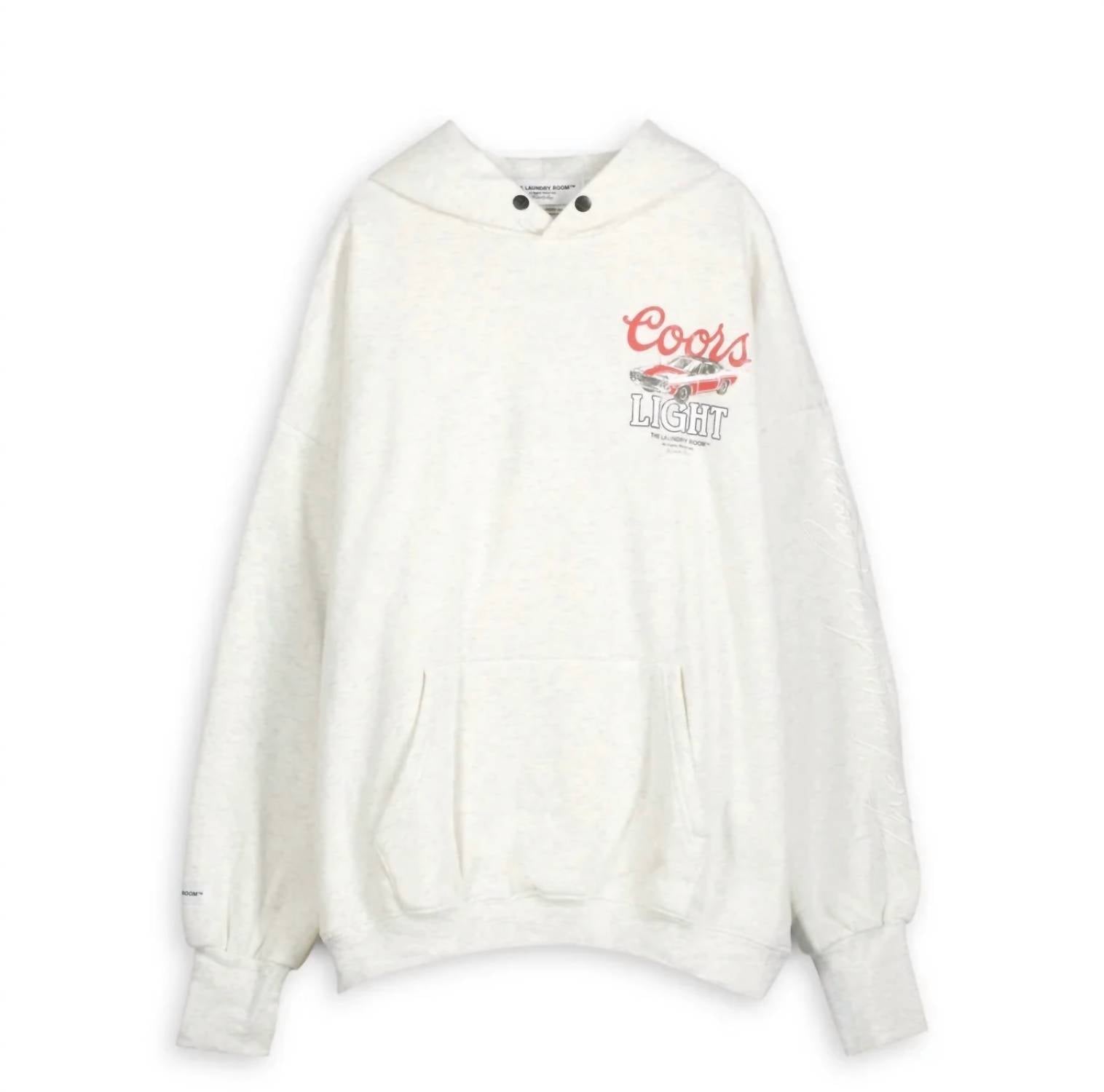 The Laundry Room Women's Coors Light Racing Hideout Hoodie in pebbled heather - women's top