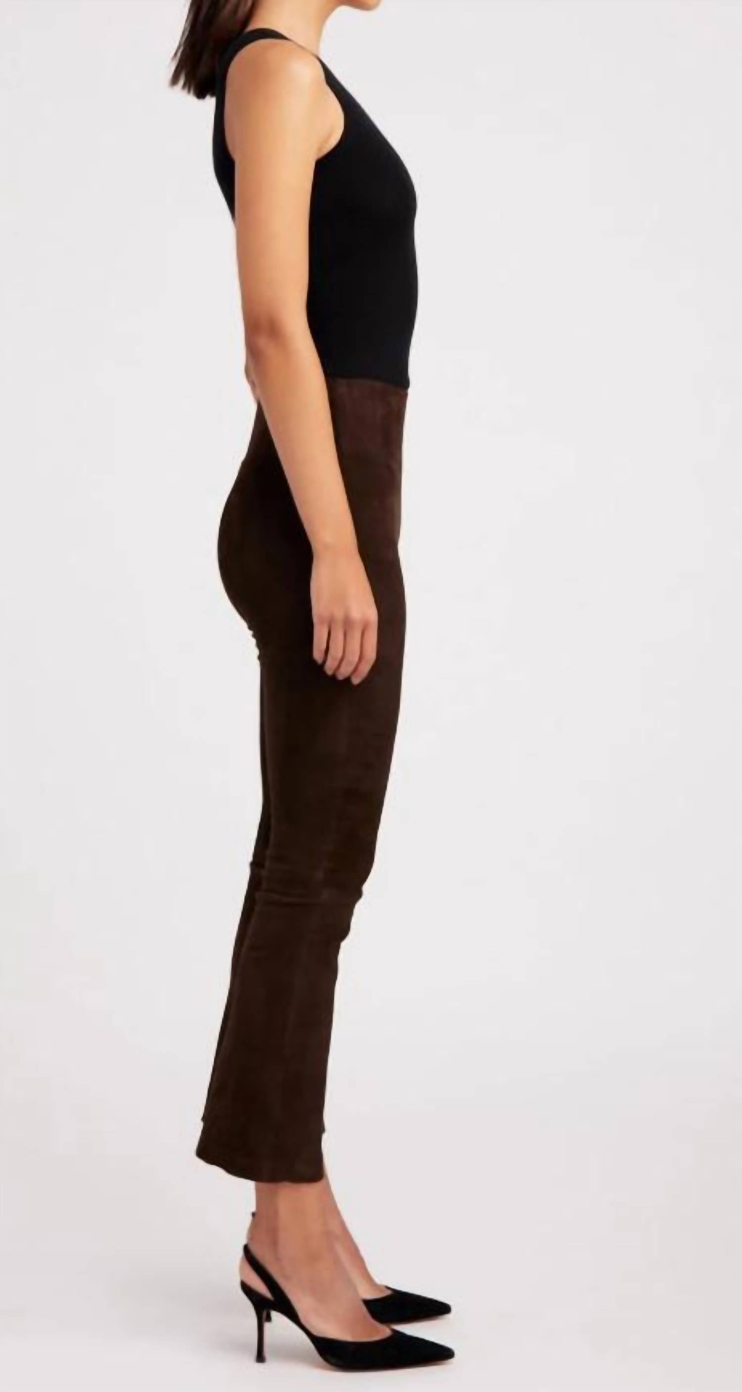Sprwmn - Suede Ankle Flare Pants