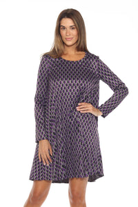 Joseph Ribkoff - Women's Geometric Knit Shift Dress