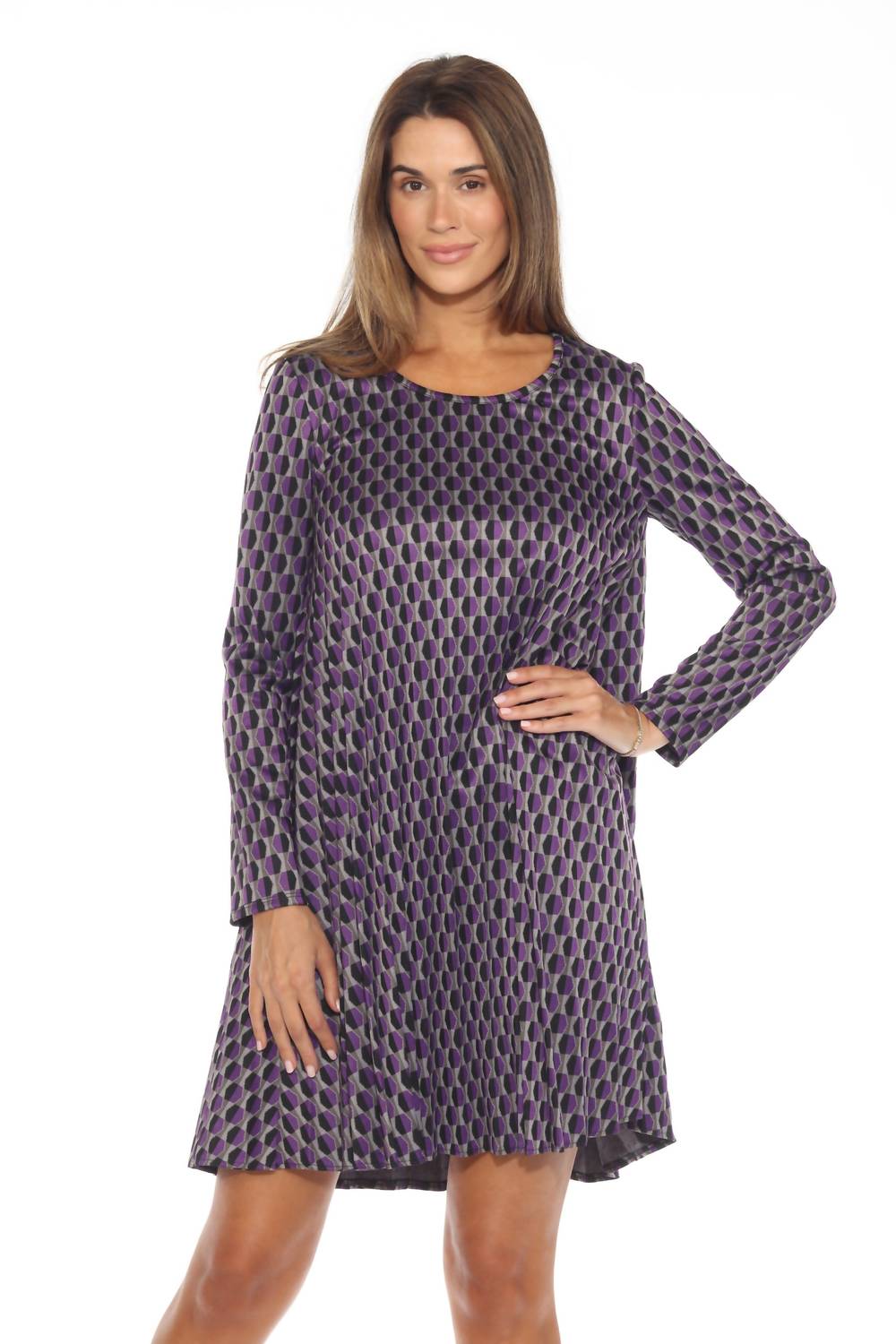 Joseph Ribkoff - Women's Geometric Knit Shift Dress
