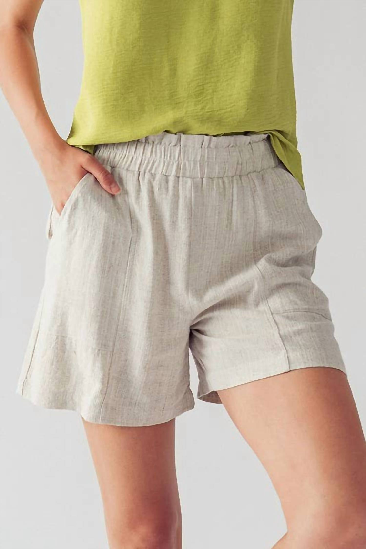 Urban Daizy - Anette Elastic Waistband Linen Short