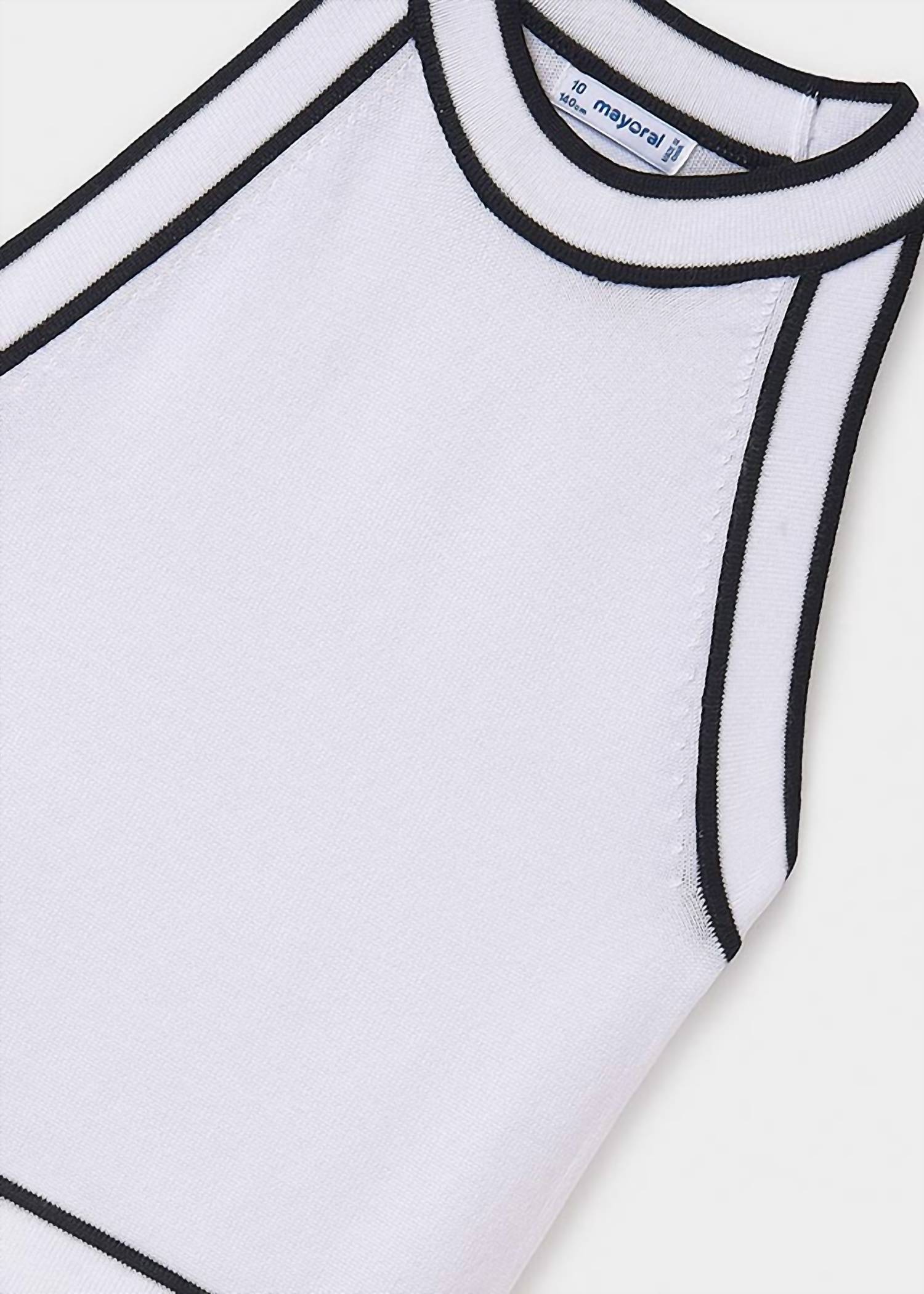 Mayoral - Girls' Knit Contrast Tank