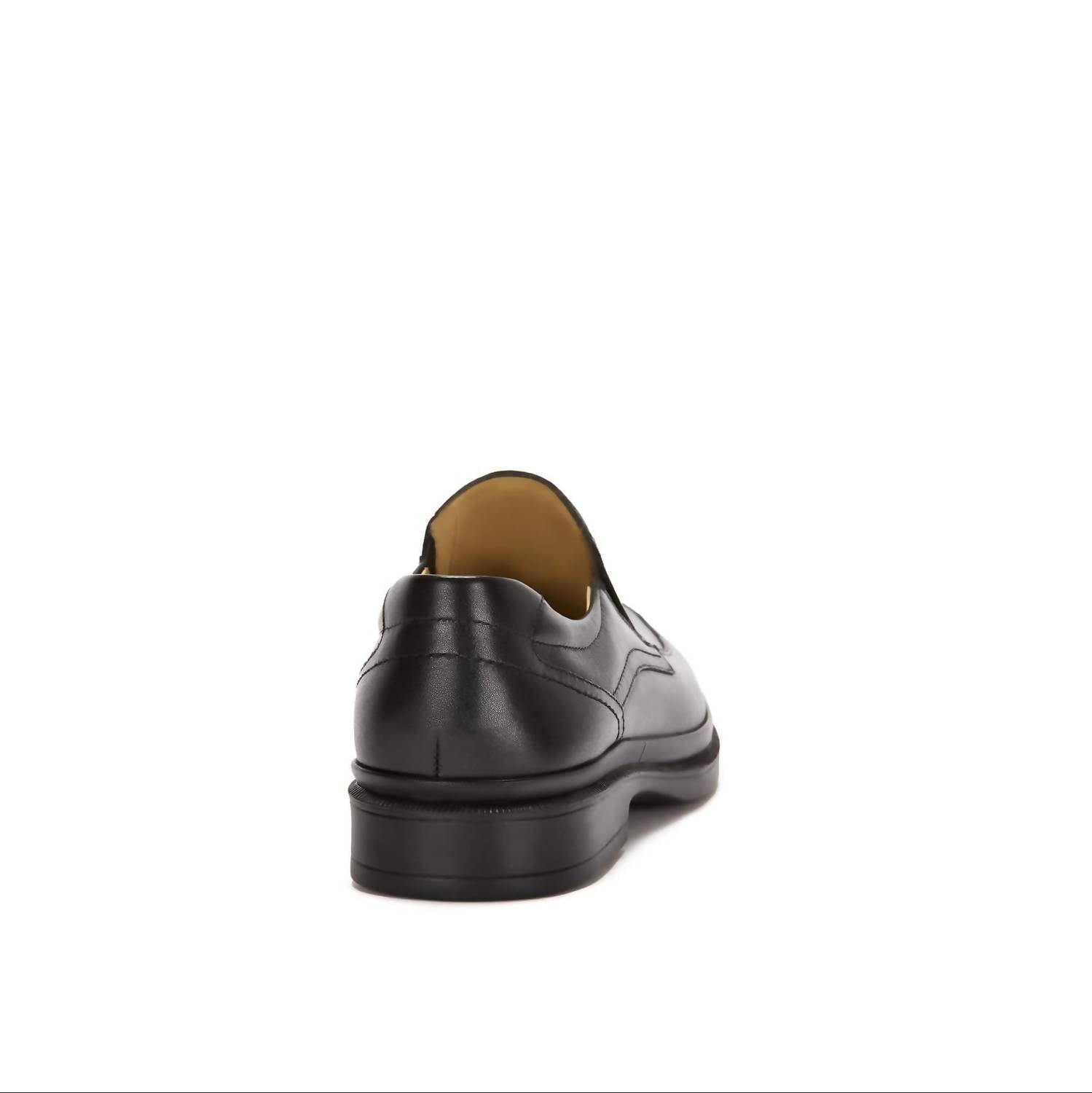 Andrea Men's Comfortable Fit Loafer in black - men's loafer - detail view