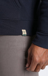 Jachs New York - Recycled Jacquard Sherpa Lined Full Zip Hoodie