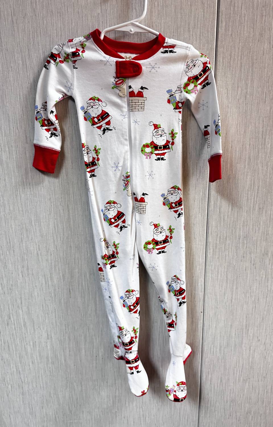 The Beaufort Bonnet Company Girls' Be Jolly Santa One Piece in red - kids' item