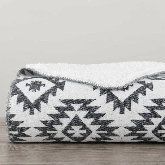 Hiend Accents - Aztec Designer Shearling Throw Blankets