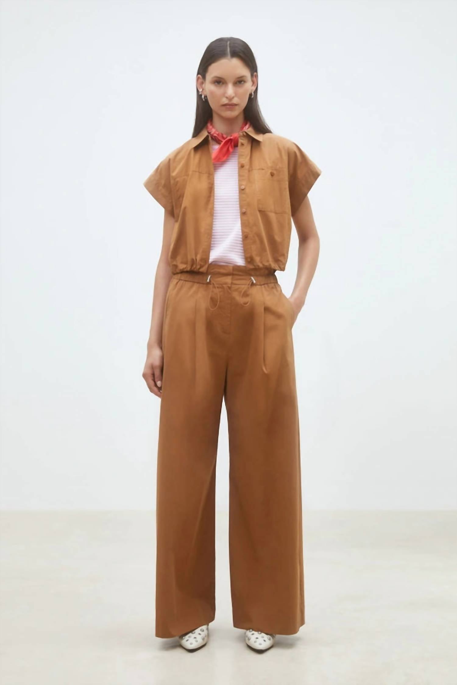 Suncoo - Lorena Short Button-down Blouse