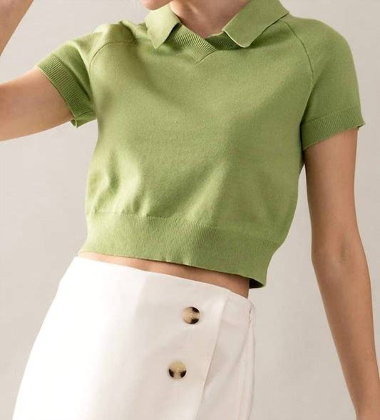 Urban Daizy - Cropped Polo Shirt
